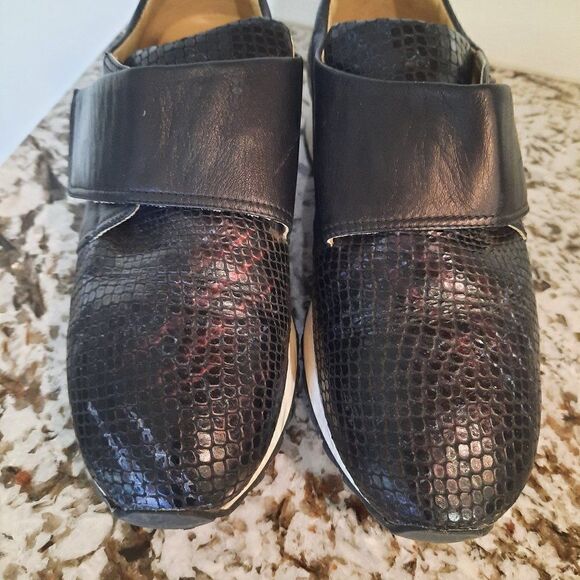 AMALFI‎ by Rangoni Black and multicolor  Sneakers Leather made Italy Size 6.5 M - Picture 1 of 11